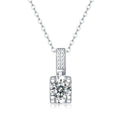 Moissanite Pendant Necklace | Fireworks | Sterling Silver