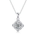 Moissanite Pendant Necklace | Surrounder | Sterling Silver