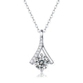 Moissanite Pendant Necklace | Queen | Sterling Silver