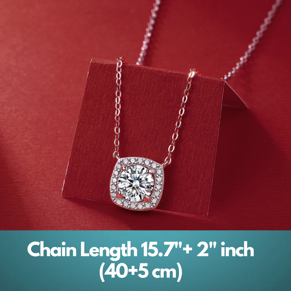 Moissanite Necklace Promise