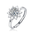 Moissanite Engagement Ring | Desire | Sterling Silver
