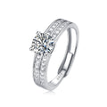 Moissanite Engagement Ring | Fairy Diary | Sterling Silver