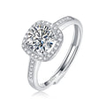 Moissanite Engagement Ring | Universe | Sterling Silver