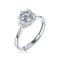 Moissanite Engagement Ring | Heaven | Sterling Silver