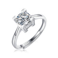 Moissanite Engagement Ring | Destiny | Sterling Silver