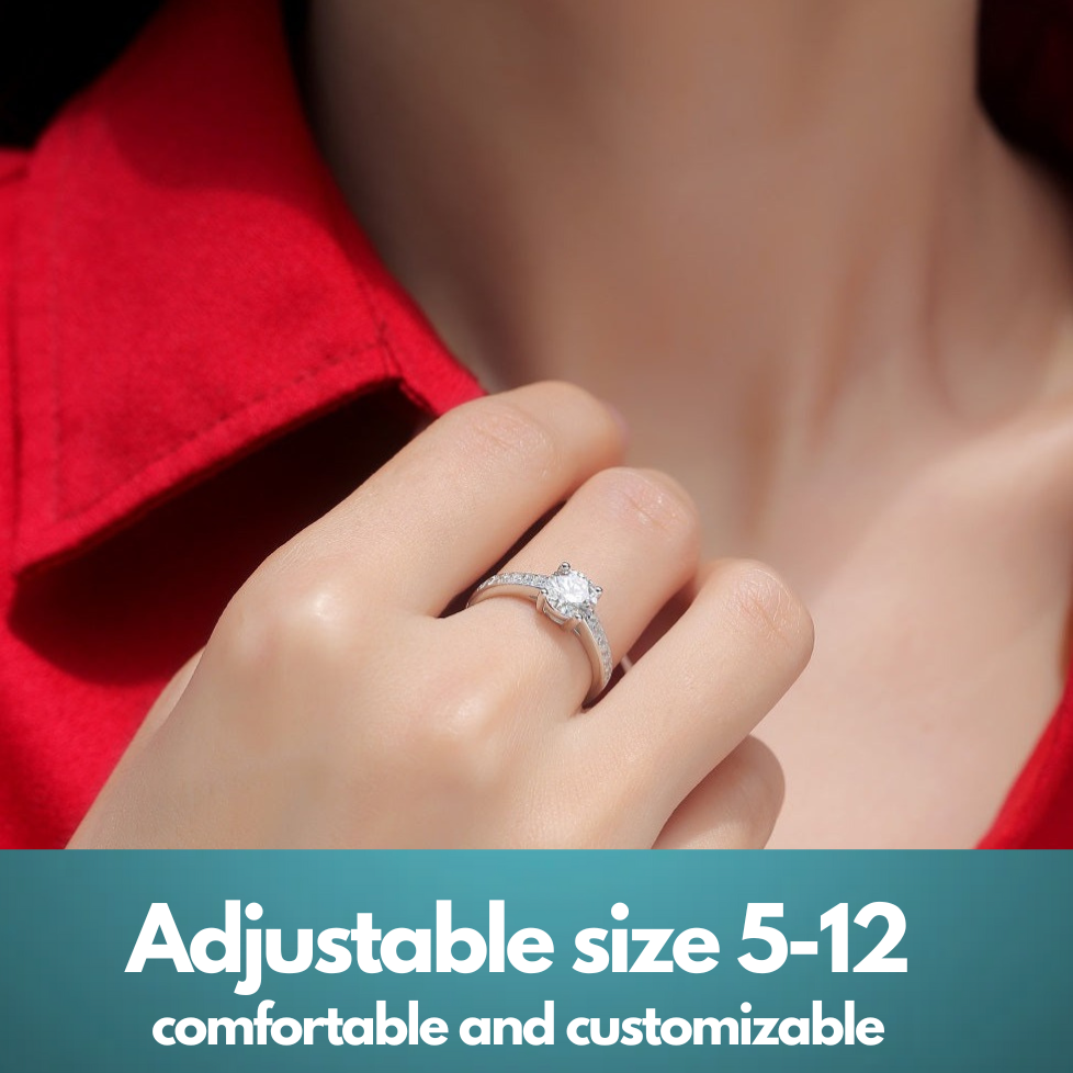 Moissanite Ring Romance