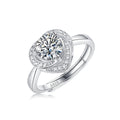 Moissanite Engagement Ring | Exclusive | Sterling Silver