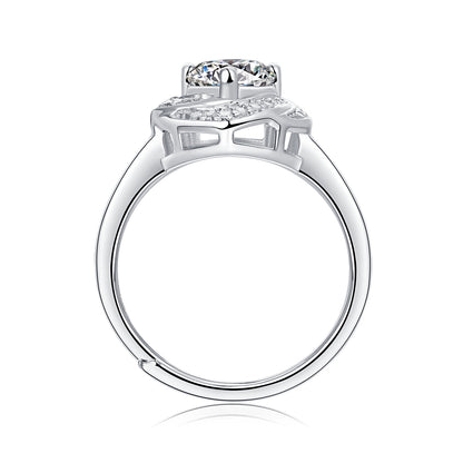 Brilliant Moissanite Exclusive Ring - Delicate and Elegant Engagement Jewelry