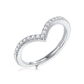 Moissanite Engagement Ring | Heaven | Sterling Silver