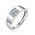 Moissanite Ring | Dominance | Sterling Silver