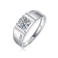 Moissanite Ring | Grand | Sterling Silver