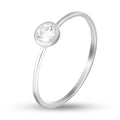 Anillo de compromiso de moissanita para mujer | Plata de ley 925 con baño de oro de 18 quilates | Diseño Love Essence