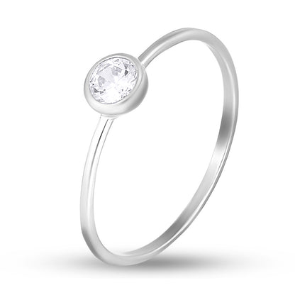 Anillo de compromiso de moissanita para mujer | Plata de ley 925 con baño de oro de 18 quilates | Diseño Love Essence