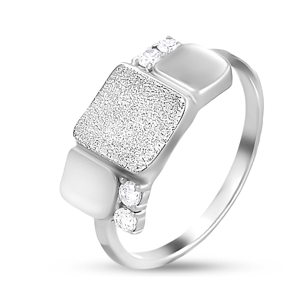 Sterling Silver Ring | Elegant Plain Stacking