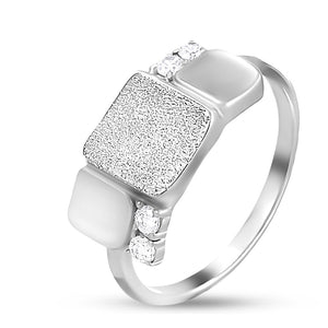 Sterling Silver Ring Elegant Plain Stacking, sterling silver