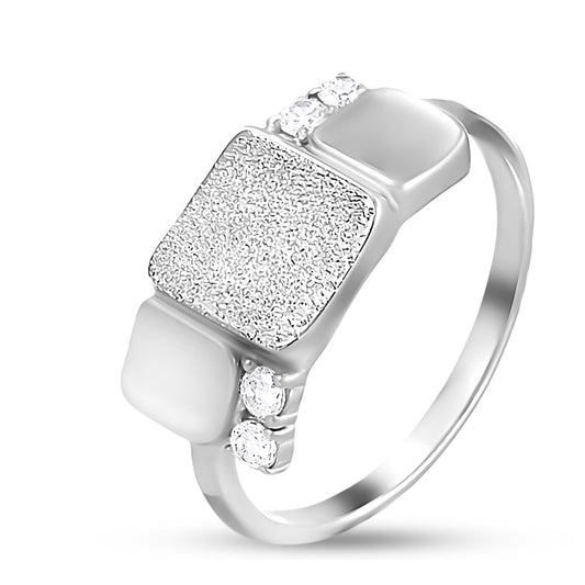 Sterling Silver Ring | Elegant Plain Stacking