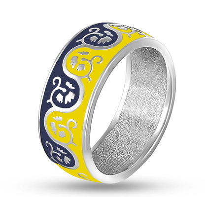 Enamel Ring | Sterling Silver
