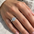 Moissanite Engagement Ring | Quadro | Sterling Silver
