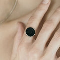 Anillo de Ónix Negro | Modern Minimalist | Plata 925