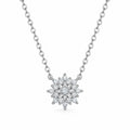 Moissanite Pendant Necklace | Elsa | Sterling Silver