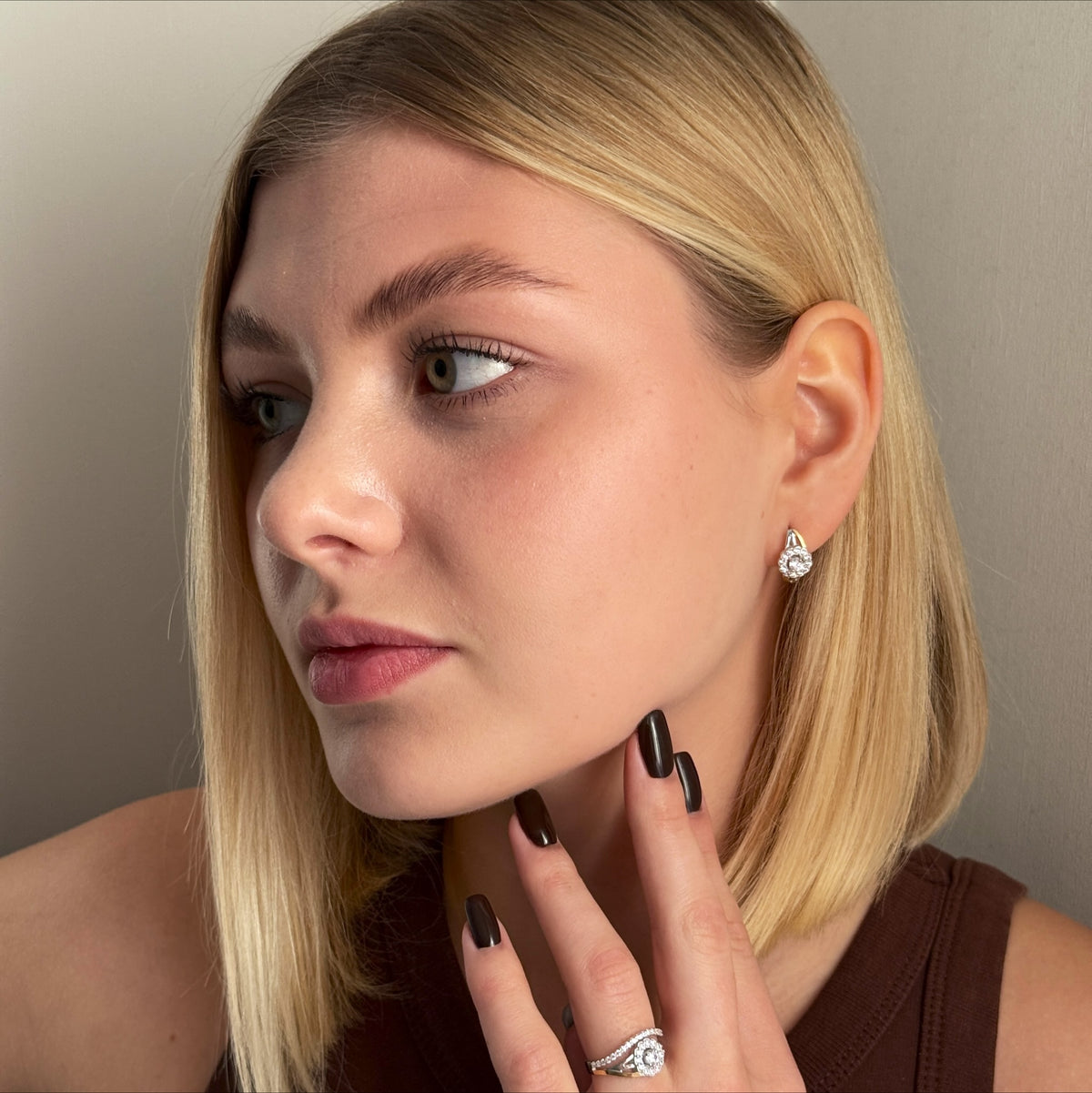 Flower Wave worn on model