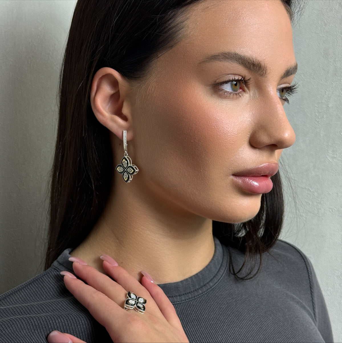 Silver Everyday Chic worn on model