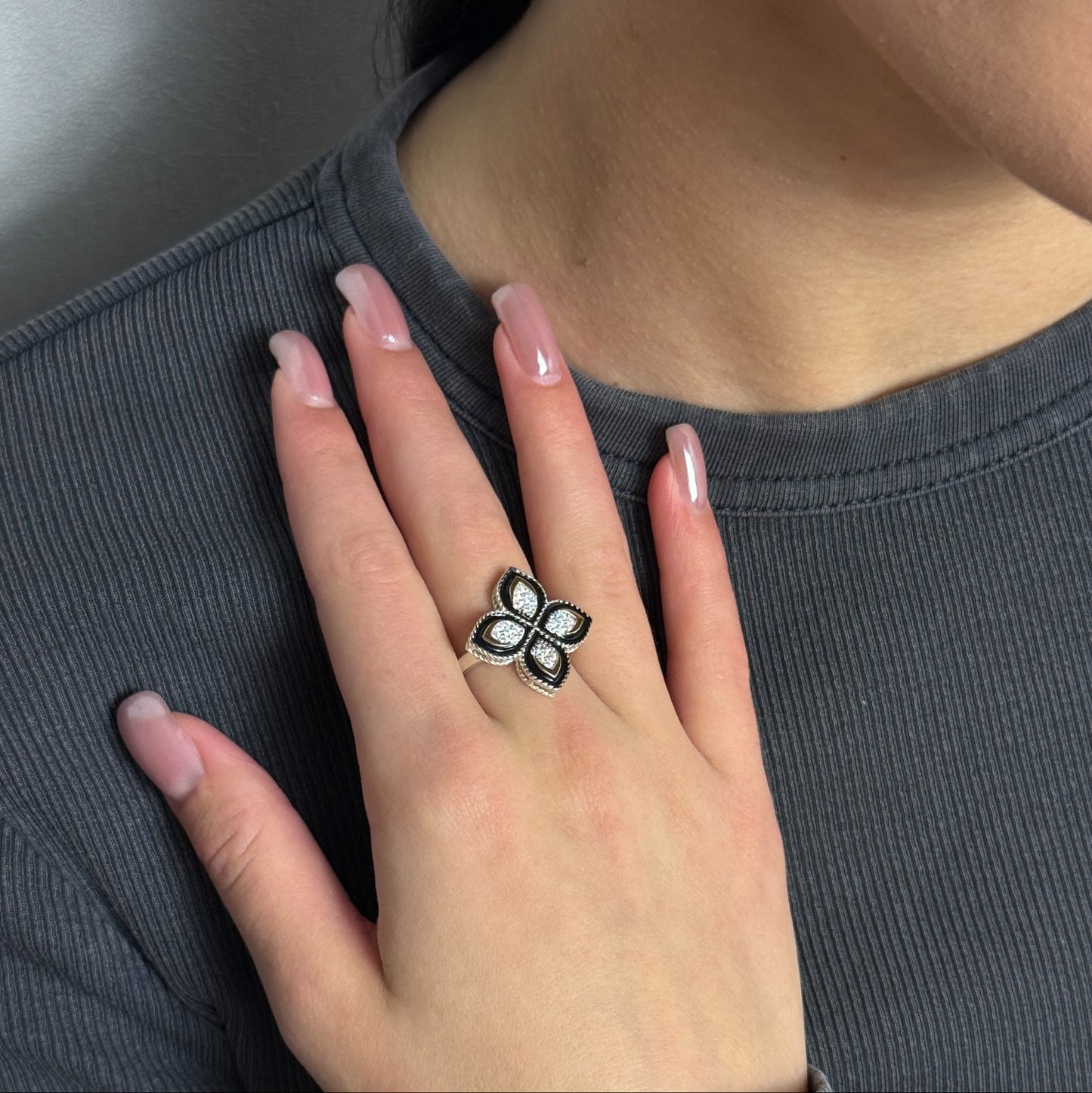 Silver Everyday Chic worn on model