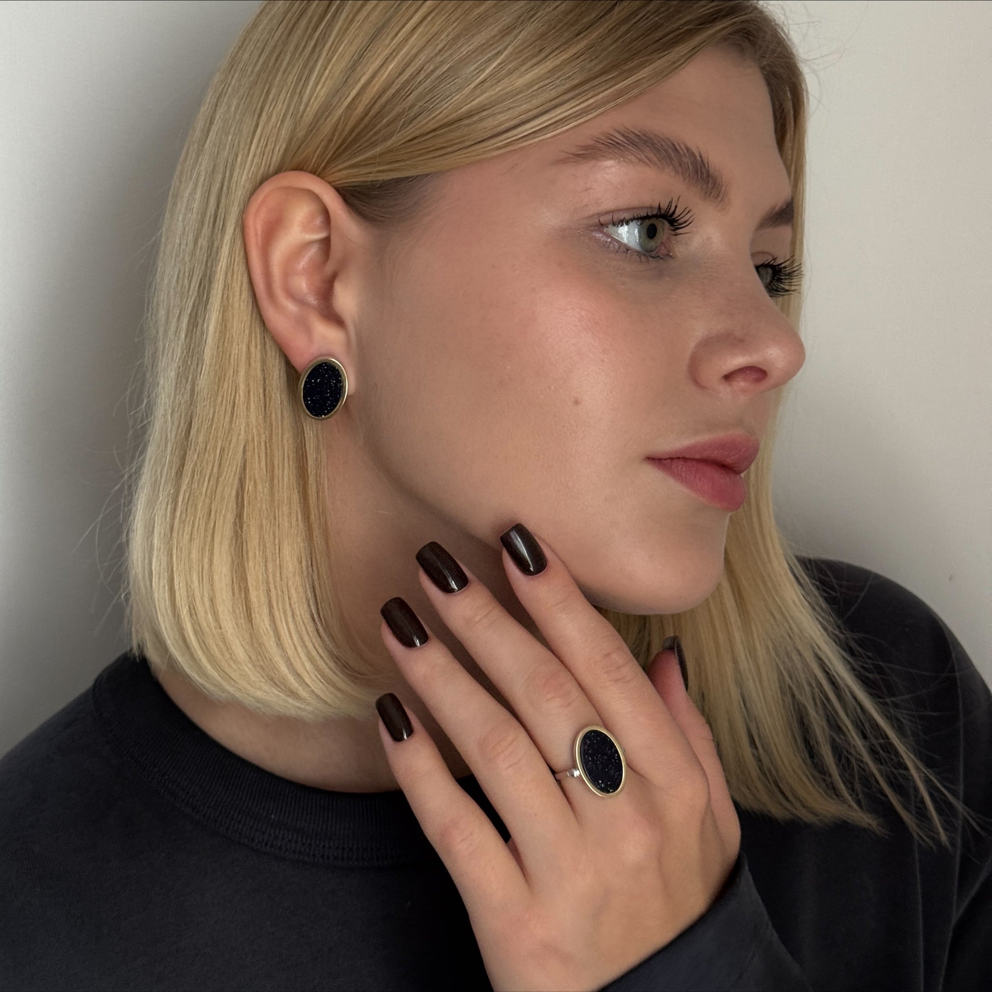 Starry Night Grand Oval worn on model