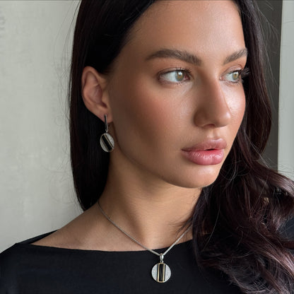 Sterling Silver worn on model