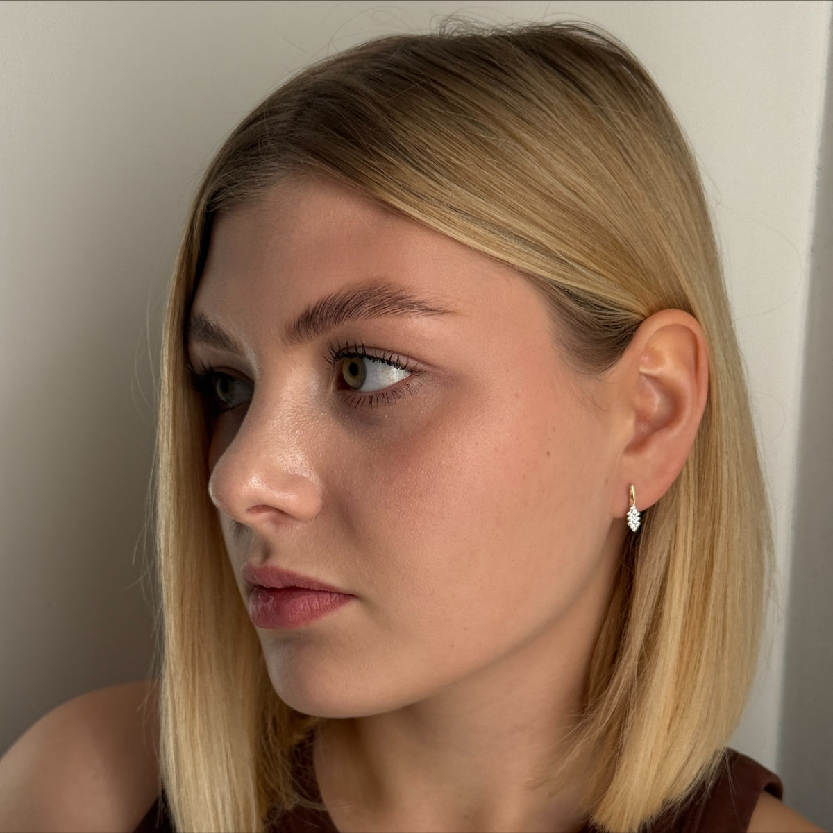 Marquise Cluster worn on model