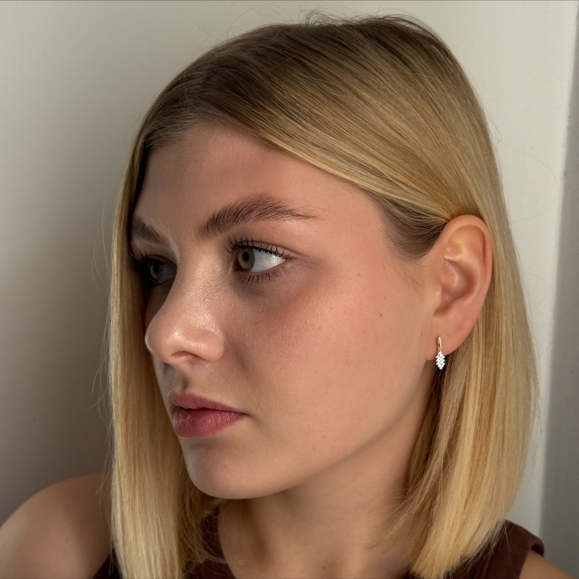 Marquise Cluster worn on model