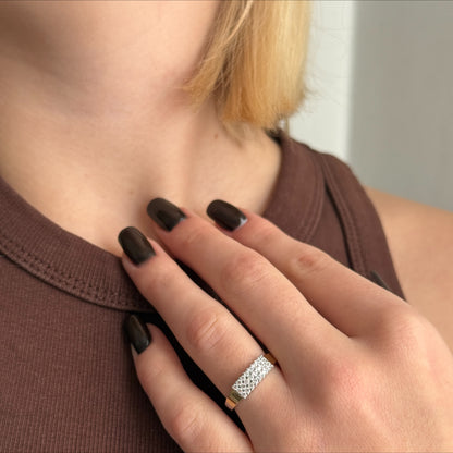 Pavé Cluster worn on model
