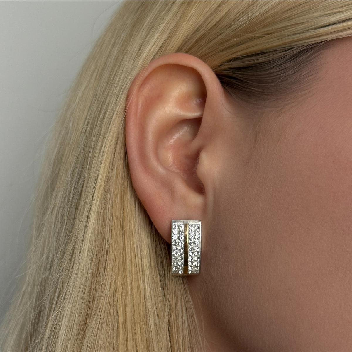Crystal Stripe worn on model