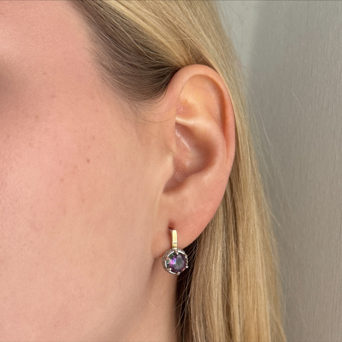 Crown Solitaire worn on model