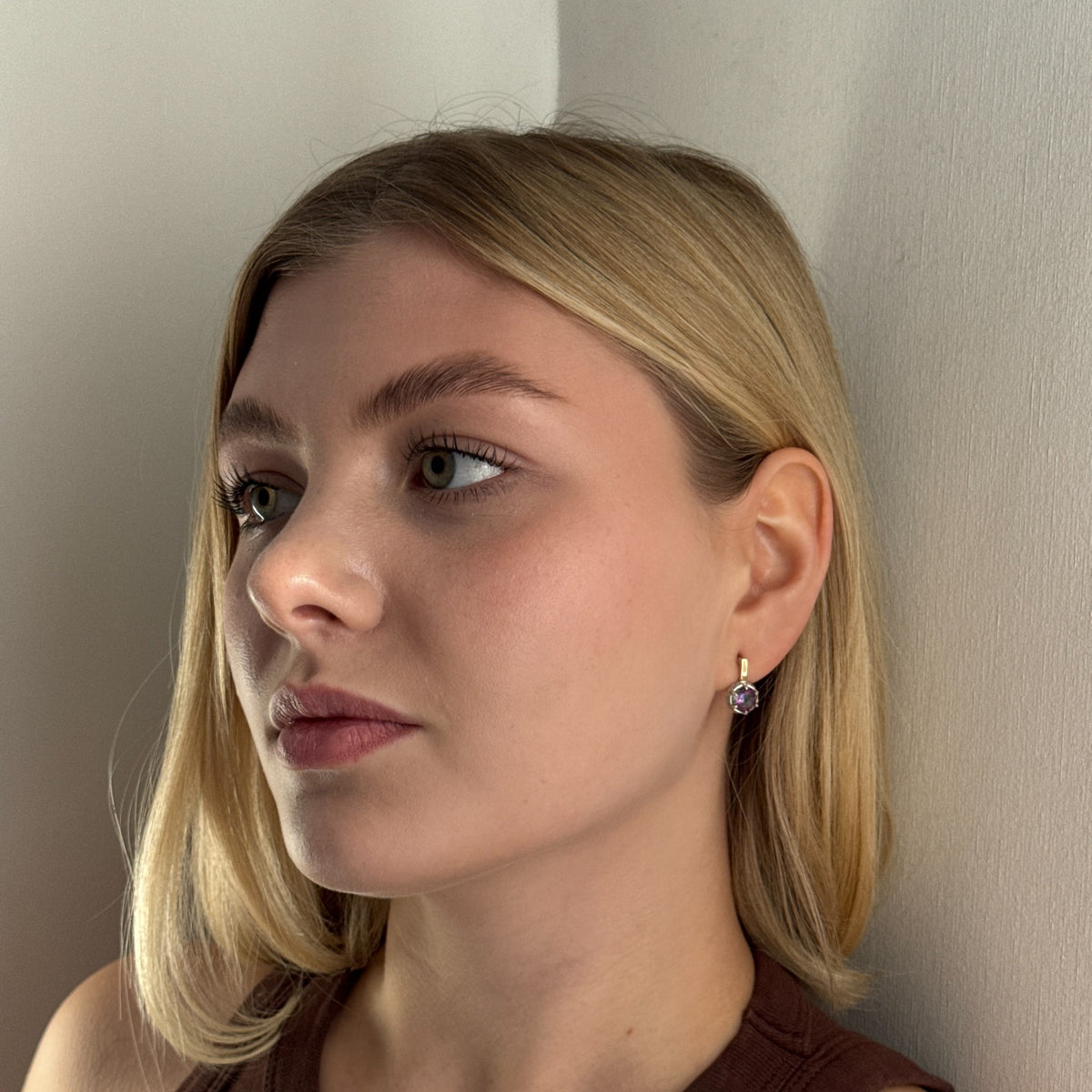 Crown Solitaire worn on model