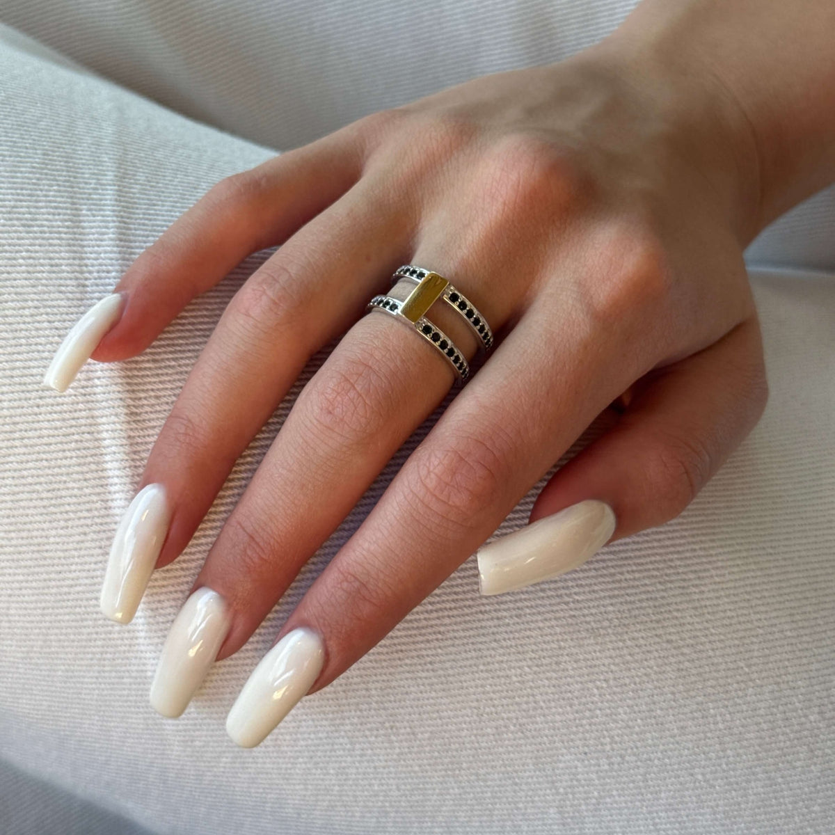 Bar Bridge Duo worn on model