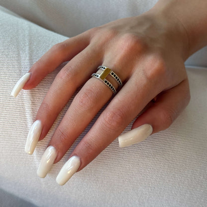 Bar Bridge Duo worn on model