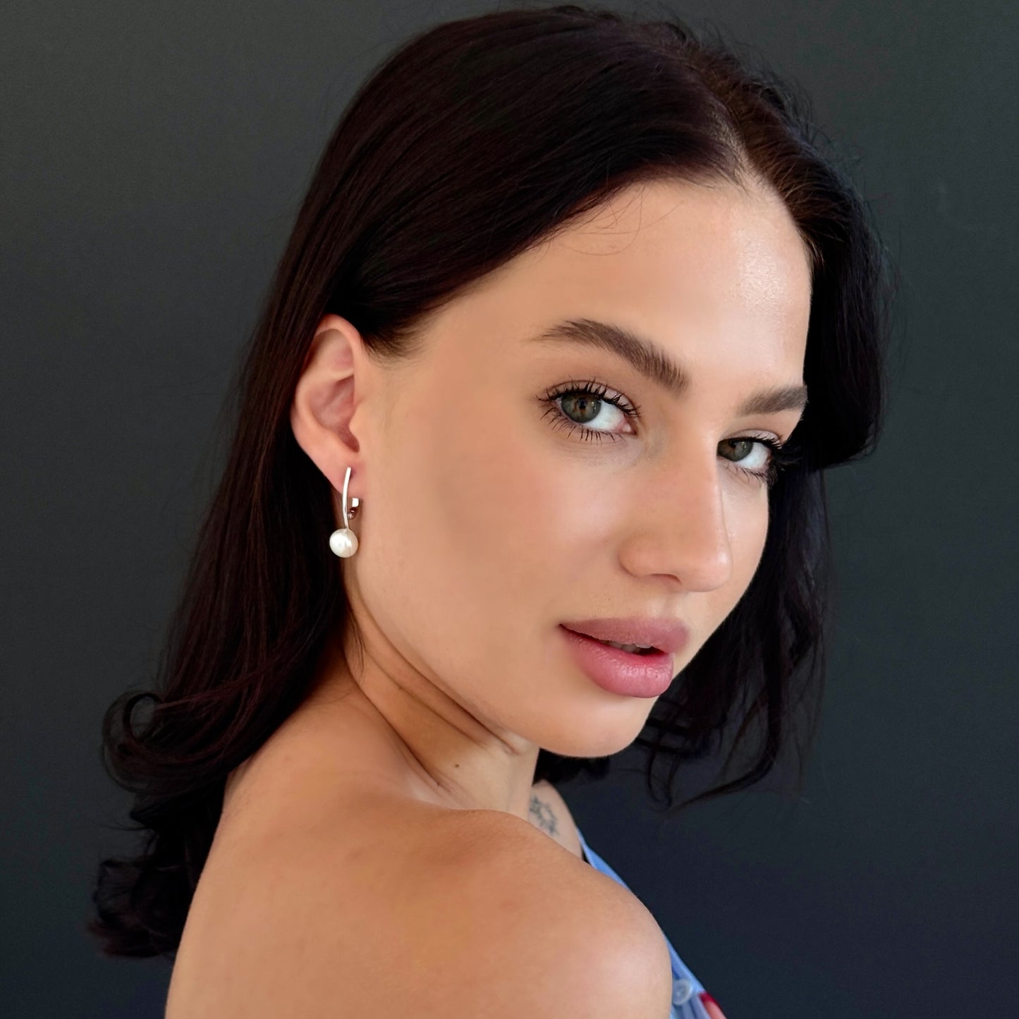 Sterling Silver worn on model