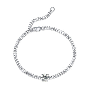 Moissanite Bracelet Dream, sterling silver