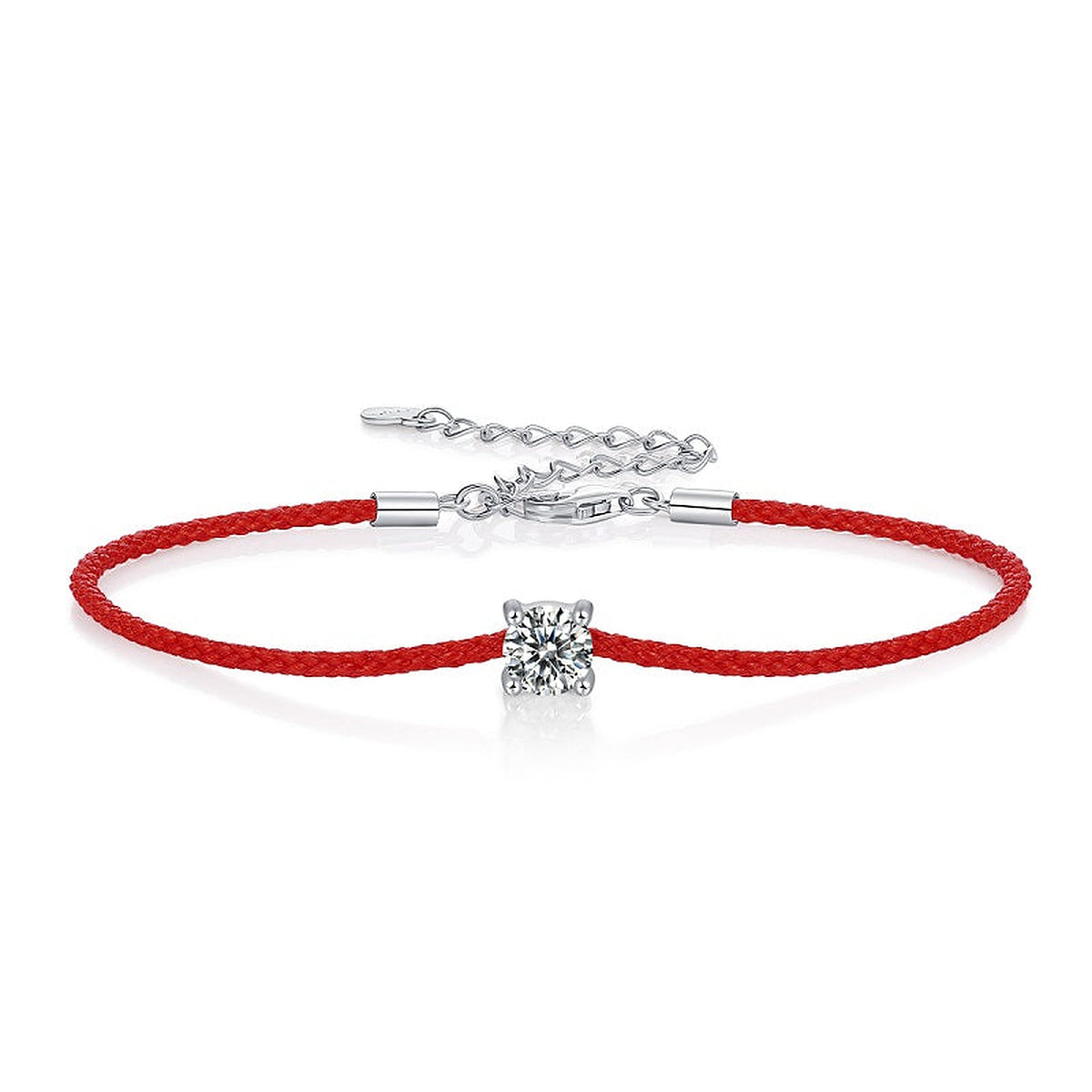 Moissanite Bracelet Guard, sterling silver