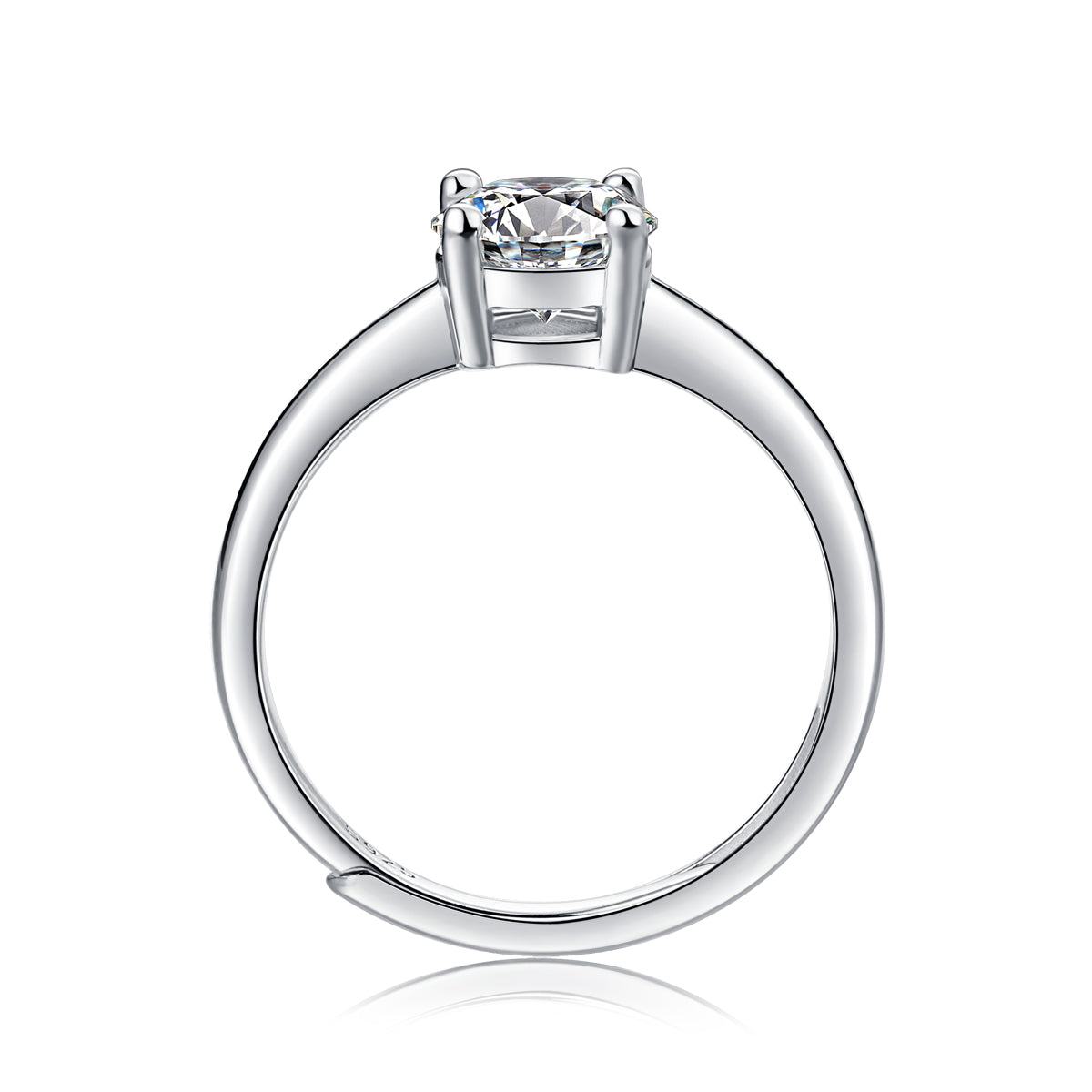 Elegant Moissanite Shining Star Ring - S925 Sterling Silver with Radiant Sparkle