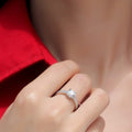 Anillo de Compromiso de Moissanita | Romance | Plata 925