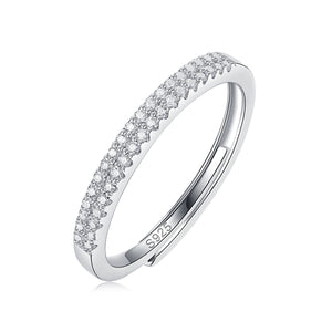 Moissanite Engagement Ring Star Trek, sterling silver