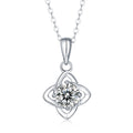 Collar con Dije de Moissanita | Lucky Clover | Plata 925