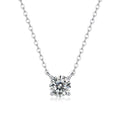 Moissanite Pendant Necklace | Pure Love | Sterling Silver
