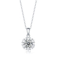 Moissanite Pendant Necklace | Seven Stars | Sterling Silver
