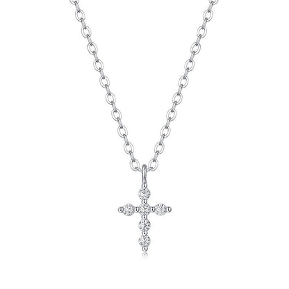 Moissanite Pendant Necklace Veritas, sterling silver