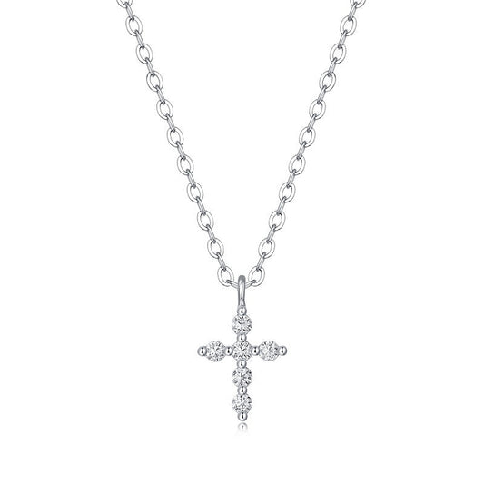 Moissanite Pendant Necklace Veritas, sterling silver
