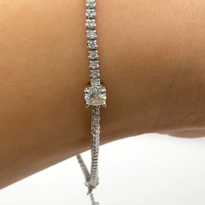 Moissanite Bracelet | Star Trek | Sterling Silver
