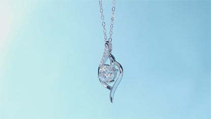 Collar con colgante de moissanita para mujer | Plata de ley 925 con baño de oro de 18 quilates | Diseño que te enamorará a primera vista